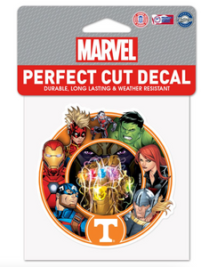 Tennessee Volunteers Marvel Avengers Perfect Cut Decal 4"x4'