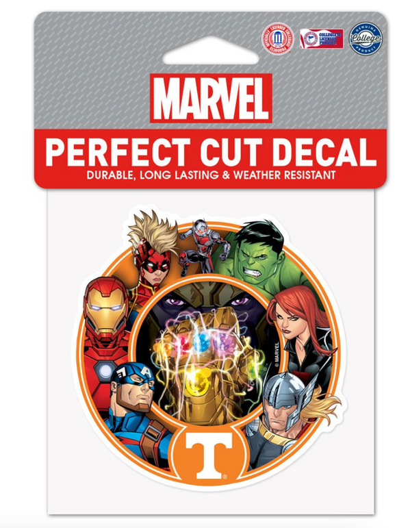 Tennessee Volunteers Marvel Avengers Perfect Cut Decal 4