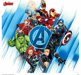 Marvel Avengers M026 Mural Peel and Stick Self Adhesive Wallpaper Approx 8'x9'