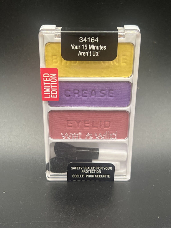Wet n Wild Color Icon Eye Shadow Trio * 34164 YOUR 15 MINUTES AREN'T UP ! *