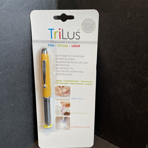 Trilus 3-in-1 Stylus Light & Pen In Yellow