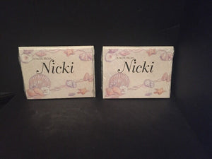 Personalized Notecards "Nicki"  Sea Shells 2 Packs NEW