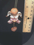 Pink Isabel Prayer Angel Orn by the Encore Group made by Russ Berrie NEW