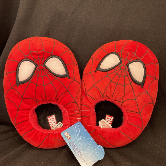 Marvel Spiderman Youth Web Plush No Slip Foam Slippers Size XL 2/3