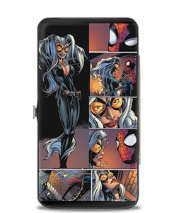 Buckle Down Spiderman & Black Cat Scene Blocks Marvel Hinged Wallet