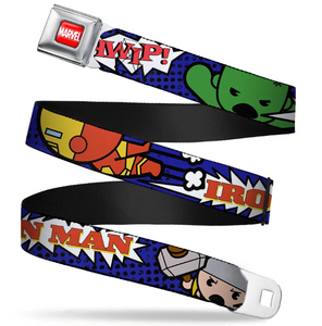 MARVEL UNIVERSE Seatbelt Belt Kawaii Avengers Action Pose- WMC006 24"-38"