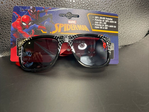 Marvel Spiderman Silver Web Blk Frame Kids 100% UVA-UVB Sunglasses