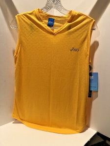 Asics Women’s Diamond Mesh Tank Yellow NEW