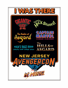 Marvel Ms Marvel I was There NJ Avengercon Ata-Boy Magnet 2.5" x 3.5"