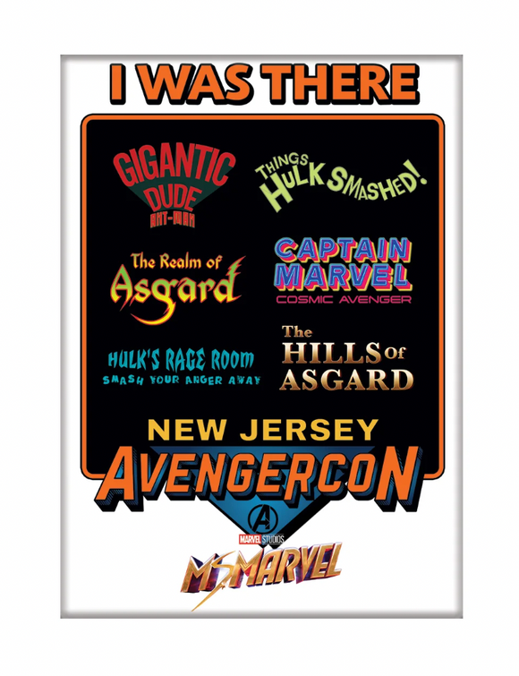 Marvel Ms Marvel I was There NJ Avengercon Ata-Boy Magnet 2.5