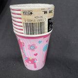 One Wild Girl Jungle Animal Cute Kids 1st Birthday Party 9 oz. Paper Cups