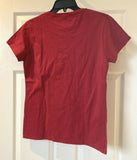Anvil Ladies 100% Combed Ring Spun Cotton T-Shirt Red Sz M NEW