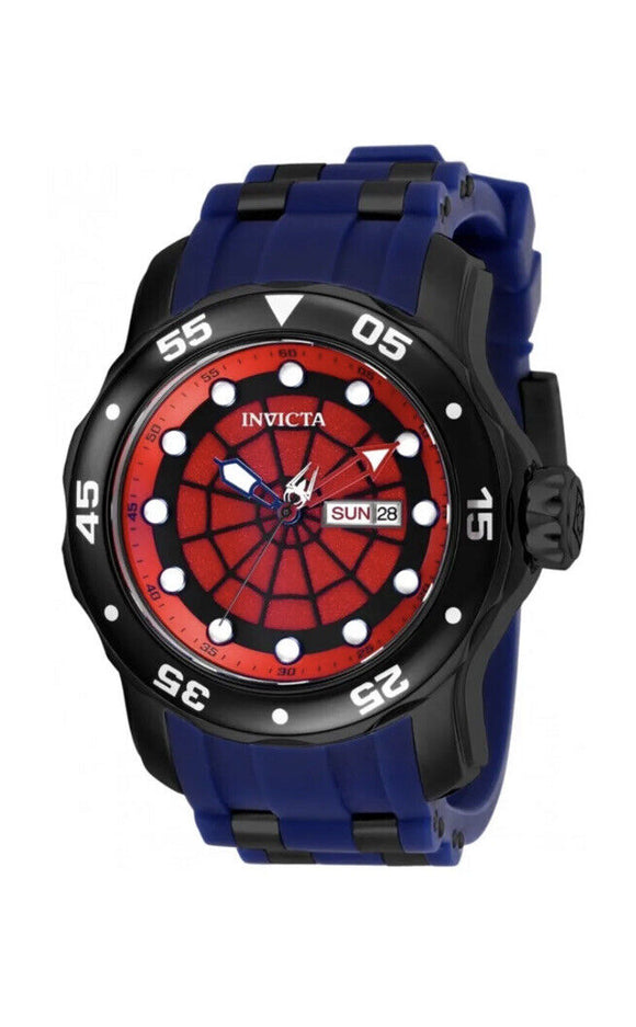 Invicta Marvel Spiderman Men's 48mm Limited Edition Silicone Quartz Watch 25699