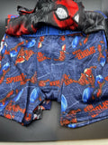 Marvel Spiderman Assorted Moisture Wick 7 Pairs Boxer Briefs Boys Size 4