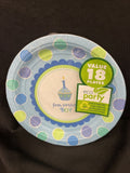 1st Birthday Sweet Lil Cupcake Boy Small Paper Plates (18ct)