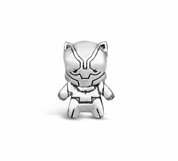 What's Your Passion Marvel KAWAII BLACK PANTHER BEAD Sterling Silver NEW