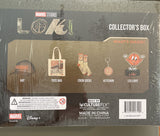 Marvel Loki TVA Collectors Box Hat, Bag, Socks, Keychain, LED Light
