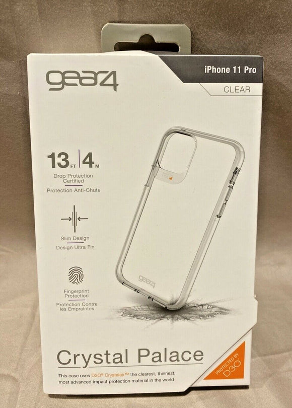 Gear4 Crystal Palace iPhone 11 Pro Clear Case 13ft Drop Protection New
