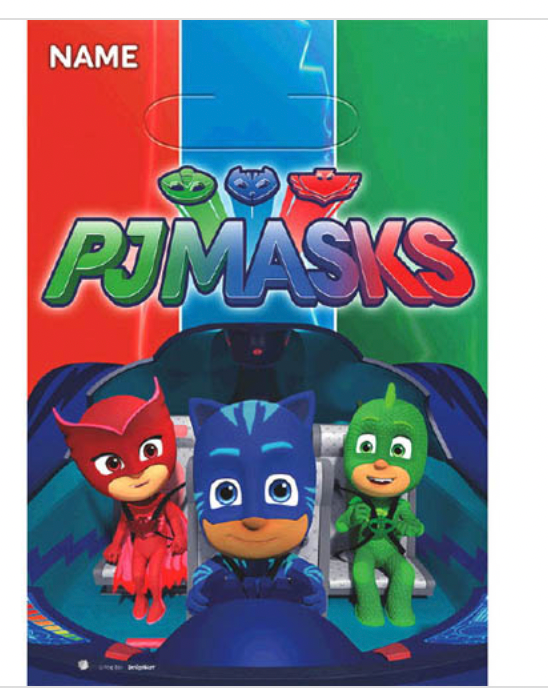 PJ Masks Favor Bags, 8 per Package