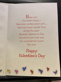 Valentine's Day Cousin Greeting Card w/Envelope