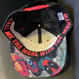 NWT Concept One Marvel Deadpool Embroidered Unisex Adult Adjustable Hat