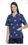 Avengers Cherokee Scrubs Tooniforms Marvel Unisex V Neck Top TF606 Small