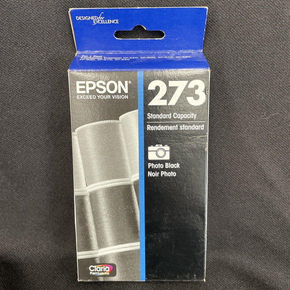 Epson 273 Photo black Ink Cartridge T273120  New