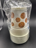 Basketball 14 Oz. Plastic Cups (8 Count)