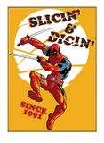 Marvel Deadpool 30th Slicin and Dicin Ata-Boy Magnet 2.5" X 3.5"