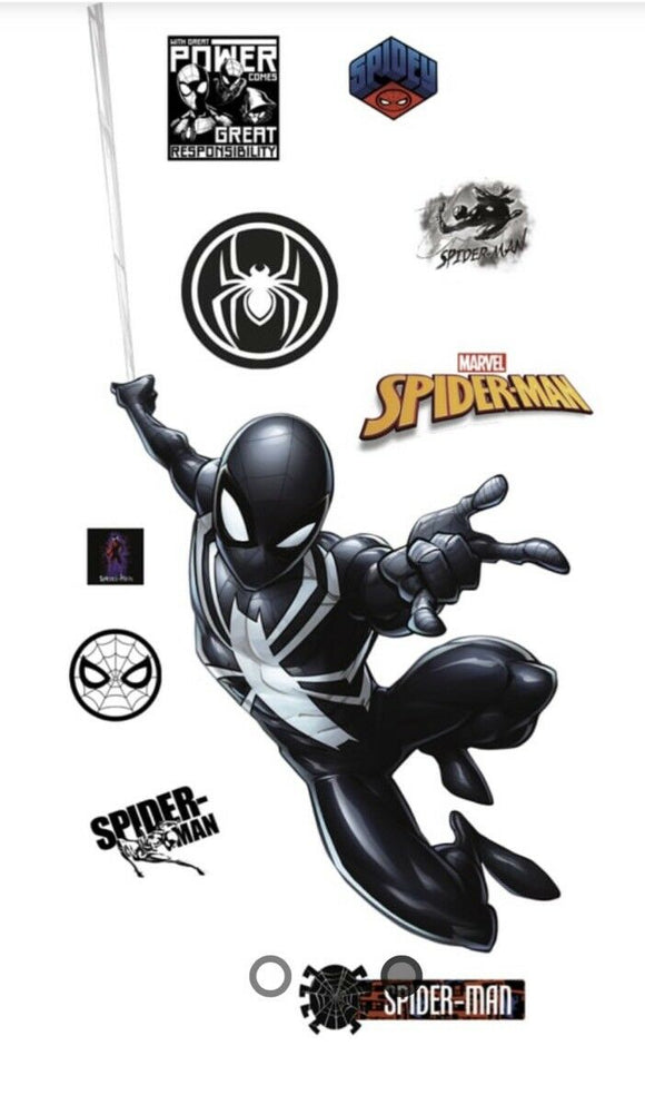 Original FATHEAD Spider-Man Symbiotic Black Suit Wall Decal Sticker 96-96210 Marvel NEW