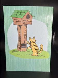 Cat Birthday Greeting Card w/Envelope