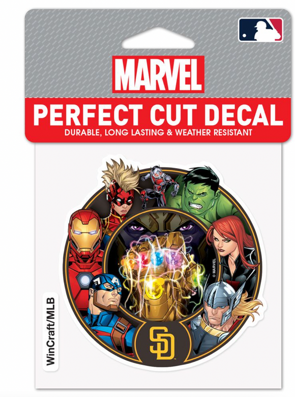 San Diego Padres Marvel Avengers Perfect Cut Decal 4