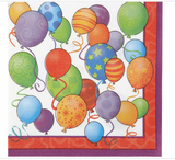 Balloons Birthday Beverage Napkins 16ct