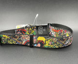 Buckle Down Thor & Loki Seatbelt 1” Dog Collar fits 15”-26" WAV033