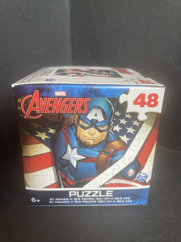 Marvel Avengers 48pc Puzzles Captain America NEW 9.1 inch x 10.3 ”