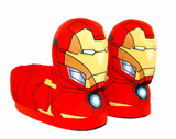 Happy Feet Marvel Iron Man Soft Plush Slippers (Size: XS - Child 7.5-12)