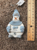 Snow Buddies Andrea Personalized Snowman Ornament NEW