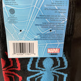 SPIDERMAN SOCKS MARVEL COMICS PREMIUM ATHLETIC CREW AUTHENTIC 2 PAIR sz 6-12