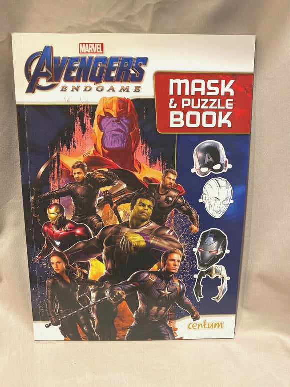 Marvel Avenger Endgame Mask & Puzzle  BOOK NEW