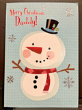 Merry Christmas Daddy Greeting Card w/Envelope