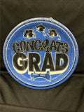 Congrats Grad 9" Plate Royal Blue 20ct