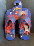 Marvel Spiderman Youth Flip Flops Size 13/1