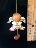Pink Leslie Prayer Angel Orn by the Encore Group made by Russ Berrie NEW