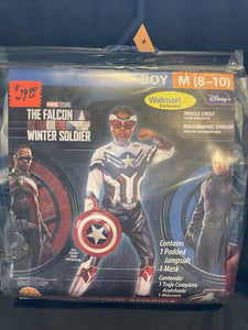 The Falcon and the Winter Soldier Captain America Costume Boy Size M (8-10)