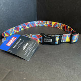 Marvel Spiderman Comics Dog Collar Size S 10" - 14"” x 5/8”