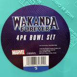 Wakanda Forever 4pk Green Bowl Set