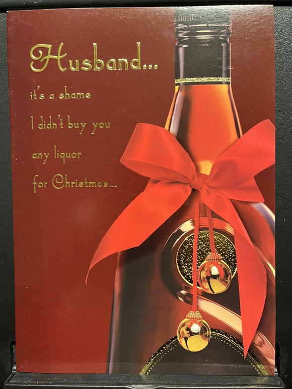 Merry Christmas Husband Greeting Card w/Envelope