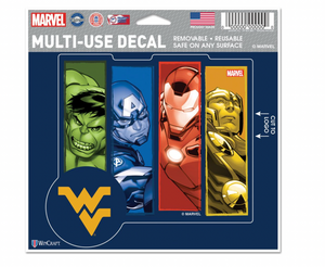 WEST VIRGINIA MOUNTAINEERS MARVEL MULTI-USE DECAL 5" x 6"