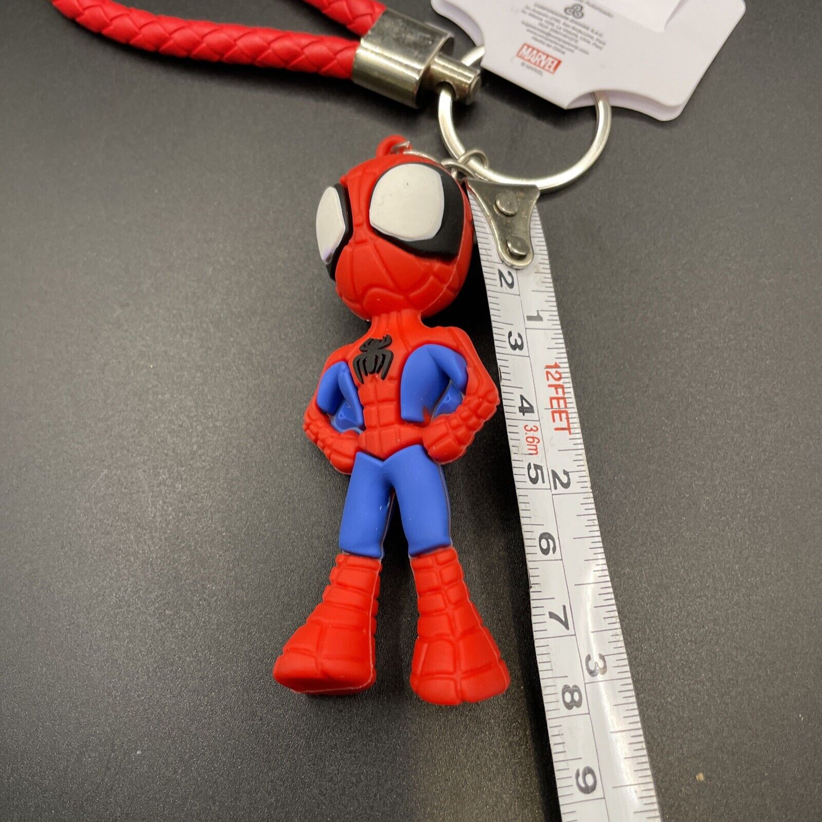 Marvel Spiderman 3D Rubber Figure Keychain