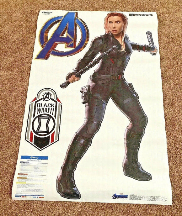 Original FATHEAD Endgame Black Widow In Action X-Large Wall Decal Sticker Marvel NEW